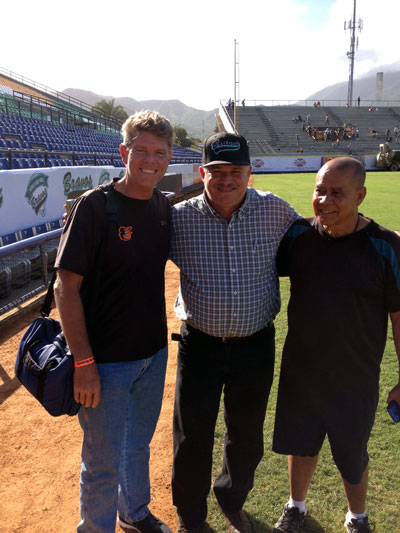 Joel Bradley with Margarita Island's Mayor