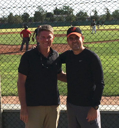 Joel Bradley with Mario Fernandez in Chile